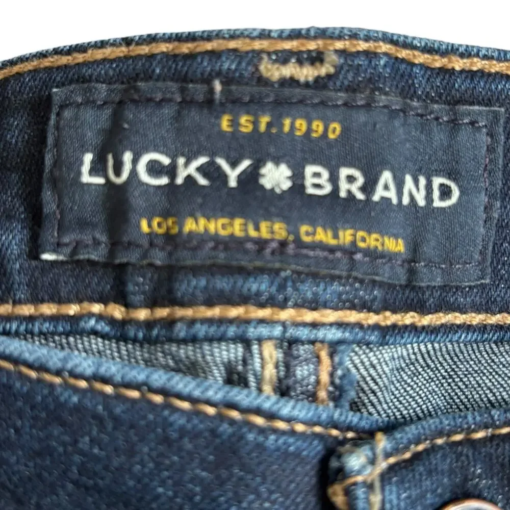 Lucky Brand Hayden Skinny Ankle Jeans Size 4  27 Inseam Dark Wash Stretch‎ Denim